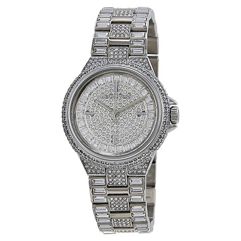 michael kors silver watch womens|michael kors camille women's watch.